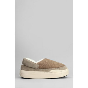 ムーンブーツ レディース パンプス シューズ Mb Park Clog Slipper-mule In Beige Leather And Fabric Neutro