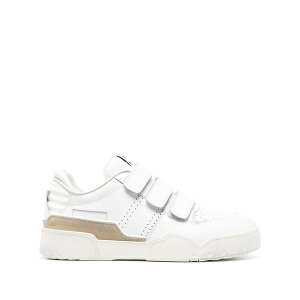 イザベル マラン メンズ スニーカー シューズ Logo-patch Touch-strap Sneakers BIANCO