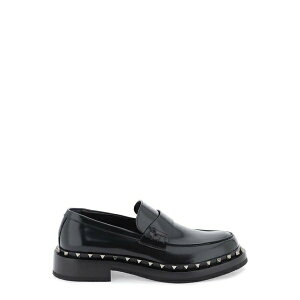 @eBm K@[j Y Xb|E[t@[ V[Y Garavani Rockstud Slip-on Loafers Nero