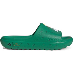 adidas �A�f�B�_�X �����Y �X�j�[�J�[ �yadidas Adilette Lumia Slides The Simpsons Court Green�z �T�C�Y US_6(24.0cm) Court Green/Core Black/Cloud White