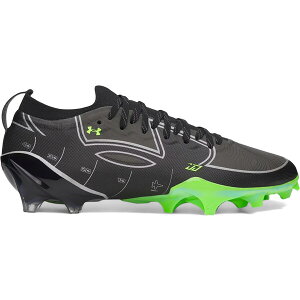 Under Armour �A���_�[�A�[�}�[ �����Y �X�j�[�J�[ �yUnder Armour UA Blur Pro Justin Jefferson Going Dark�z �T�C�Y US_M_13 Black/Green