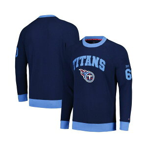 g~[ qtBK[ Y p[J[EXEFbgVc AE^[ Men's Navy Tennessee Titans Reese Raglan Tri-Blend Pullover Sweatshirt Navy