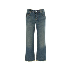 �C�U�x�� �}���� ���f�B�[�X �f�j���p���c �{�g���X Faded-effect frayed jeans Blue