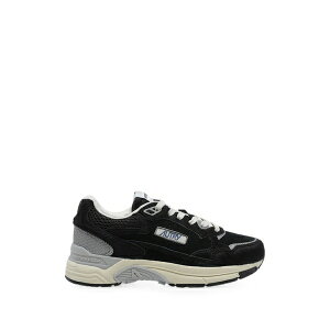 �I�[�g���[ ���f�B�[�X �X�j�[�J�[ �V���[�Y Hyperway panelled leather sneakers Black