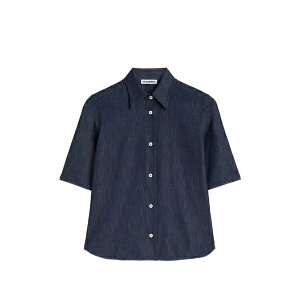 �W���E�T���_�[ ���f�B�[�X �V���c �g�b�v�X Chambray short-sleeve shirt Blue