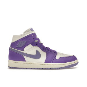 Jordan �W���[�_�� ���f�B�[�X �X�j�[�J�[ �yJordan 1 Mid Action Grape (Women's)�z �T�C�Y US_W_11 Action Grape/Sail/Sky J Light Purple