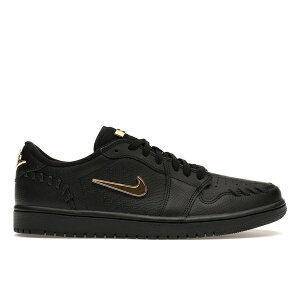 Jordan �W���[�_�� ���f�B�[�X �X�j�[�J�[ �yJordan 1 Low Method of Make Black Metallic Gold (Women's)�z �T�C�Y US_5.5(22.5cm) Black/Metallic Gold