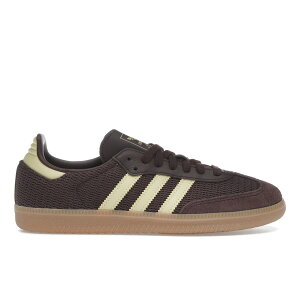 adidas �A�f�B�_�X ���f�B�[�X �X�j�[�J�[ �yadidas Samba OG Shadow Brown Powder Yellow (Women's)�z �T�C�Y US_W_11 Shadow Brown/Powder Yellow/Gum 3