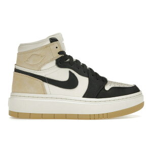 Jordan �W���[�_�� ���f�B�[�X �X�j�[�J�[ �yJordan 1 Elevate High Beige Black Toe (Women's)�z �T�C�Y US_W_11.5 Team Gold/Sail/Dark Smoke Grey