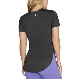 スケッチャーズ レディース Tシャツ トップス Women's Active GO WALK Wear￠ GO DRI&reg; SWIFT Tunic T-Shirt Bold Black / Asphalt Swift