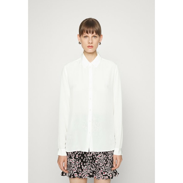 ザ・クープルス レディース シャツ トップス CHEMISE Button-down blouse white