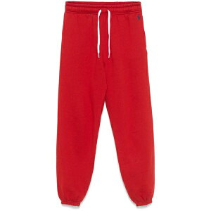 �����t���[���� ���f�B�[�X �J�W���A���p���c �{�g���X Polo pony-embroidered trousers Red