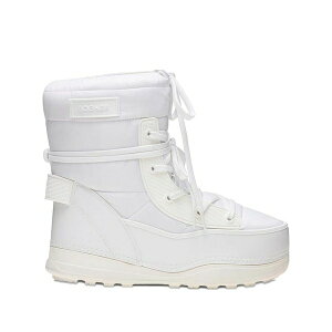 �{�O�i�[ ���f�B�[�X �u�[�c �V���[�Y Lace-up padded snow boots White