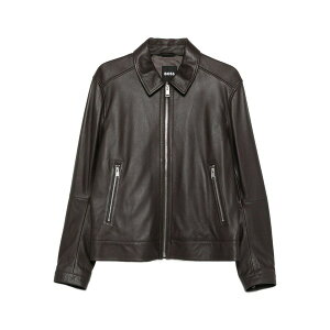 �{�X �����Y �W���P�b�g���u���]�� �A�E�^�[ Leather jacket Brown
