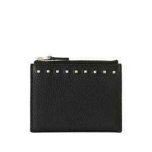 ���@�����e�B�m �K�����@�[�j �����Y ���z �A�N�Z�T���[ Rockstud zip-around card holder Black