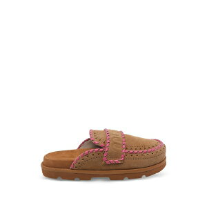 ���E ���f�B�[�X �T���_�� �V���[�Y Logo-embossed perforated mules Neutrals
