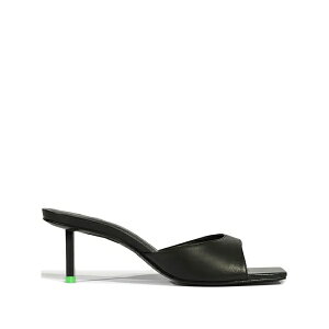 �V���b�c ���f�B�[�X �T���_�� �V���[�Y 70mm dethalia pin square-toe heeled sandals Black