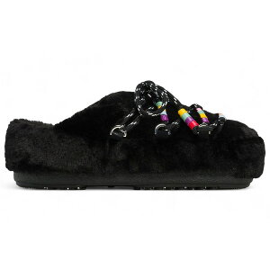 Moon Boot ���[���u�[�c ���f�B�[�X �X�j�[�J�[ �yMoon Boot Mule Faux Fur Black Beads (Women's)�z �T�C�Y US_W_37/38 Black/Beads
