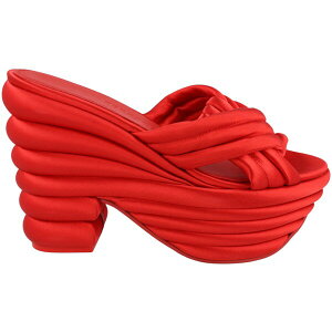 Ferragamo �t�F���K�� ���f�B�[�X �X�j�[�J�[ �yFerragamo Rey Platform Sandals Red (Women's)�z �T�C�Y US_8(25.0cm) Red