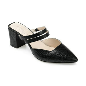Wl Vje[ fB[X q[ V[Y Women's Kaitlynn Block Heel Slip On Pumps Black