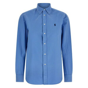 �����t���[���� ���f�B�[�X �V���c �g�b�v�X Polo pony-embroidered shirt Blue