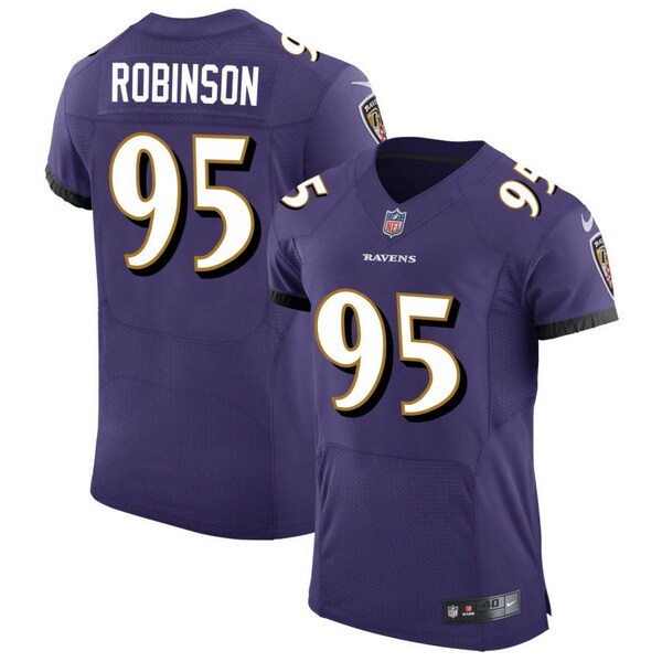 ナイキ メンズ ユニフォーム トップス Baltimore Ravens Nike Speed Machine Custom Elite Jersey Purple