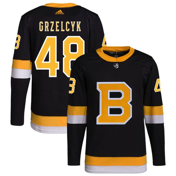 アディダス メンズ ユニフォーム トップス Boston Bruins adidas Alternate Primegreen Authentic Pro Custom Jersey Black