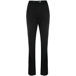 �V�b�N�X�e�B�[���E�A�[�����g�� ���f�B�[�X �J�W���A���p���c �{�g���X Slim-cut belted trousers Black