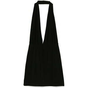 �A���P�~�[ ���f�B�[�X �����s�[�X �g�b�v�X X lia aram halterneck mini dress Black