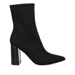 �W�F�t���[ �L�����x�� ���f�B�[�X �u�[�c �V���[�Y Siren-24 pointed block-heel ankle boots Black