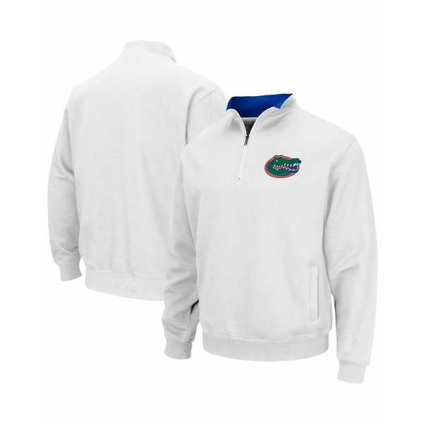 コロシアム メンズ ジャケット＆ブルゾン アウター Men's White Florida Gators Tortugas Logo Quarter-Zip Pullover Jacket White