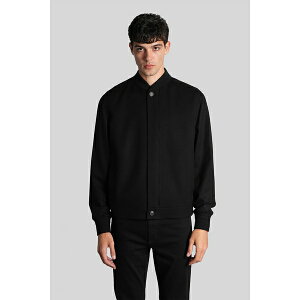 [jA Y WPbgu] AE^[ Bomber Jacket In Black Cashmere black