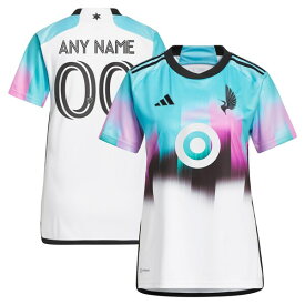 アディダス レディース ユニフォーム トップス Minnesota United FC adidas Women's 2023 The Northern Lights Kit Replica Custom Jersey White