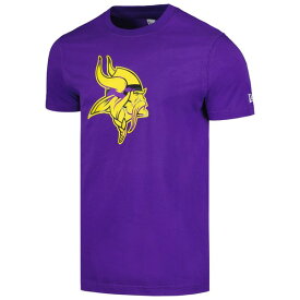 ニューエラ メンズ Tシャツ トップス Minnesota Vikings New Era Camo Logo TShirt Purple