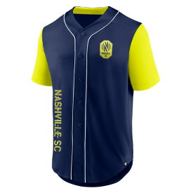 ファナティクス メンズ ユニフォーム トップス Nashville SC Fanatics Branded Balance Fashion Baseball Jersey Navy