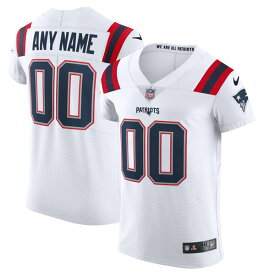 ナイキ メンズ ユニフォーム トップス New England Patriots Nike Vapor Elite Custom Jersey White