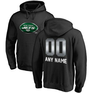 t@ieBNX Y p[J[EXEFbgVc AE^[ New York Jets NFL Pro Line by Fanatics Branded Personalized Midnight Mascot Pullover Hoodie Black