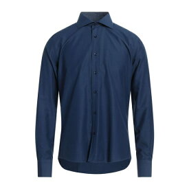 【送料無料】 エゴン フォン フュルステンベルク メンズ シャツ トップス Shirts Navy blue