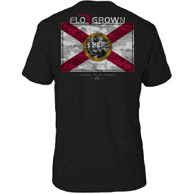 フローグロウン メンズ シャツ トップス FloGrown Men's Florida Camo Flag T-Shirt Black