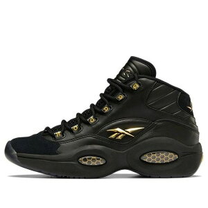 Reebok ���[�{�b�N �����Y �X�j�[�J�[ �yReebok Question Mid Lux 'Black Gold' H01308�z �T�C�Y US_8.5(26.5cm)