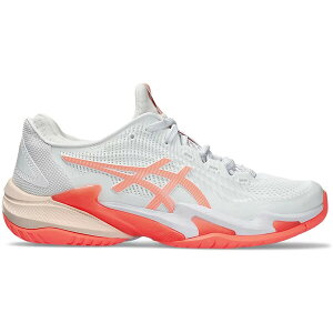 ASICS �A�V�b�N�X ���f�B�[�X �X�j�[�J�[ �yASICS Court FF 3 White Sun Coral (Women's)�z �T�C�Y US_8.5(25.5cm) White/Sun Coral