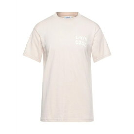 【送料無料】 リビンクール メンズ Tシャツ トップス T-shirts Beige
