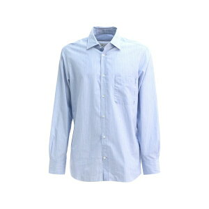 �}���^���}���W�F�� �����Y �V���c �g�b�v�X Pinstripe-pattern patch-pocket shirt Blue