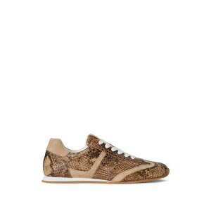 �����t���[���� ���f�B�[�X �X�j�[�J�[ �V���[�Y Dani python-embossed leather sneakers Brown