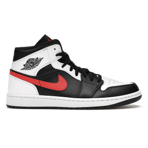 Jordan �W���[�_�� �����Y �X�j�[�J�[ �yJordan 1 Mid Black Chile Red White�z �T�C�Y US_6(24.0cm) Black/Chile Red-White