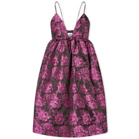 ガニー レディース ワンピース トップス GANNI Botanical Jacquard Mini Strap Dress Multi