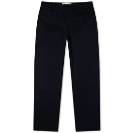 ノースプロジェクト メンズ カジュアルパンツ ボトムス Norse Projects Aros Regular Italian Brushed Twill Trousers Blue