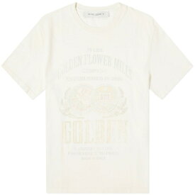 ゴールデングース メンズ Tシャツ トップス Golden Goose Gauze Flower Mills Print T-Shirt Multi