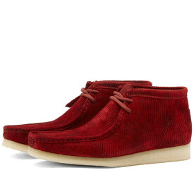 クラークス メンズ ブーツ シューズ Clarks Originals Wallabee Boot Corduroy Burgundy