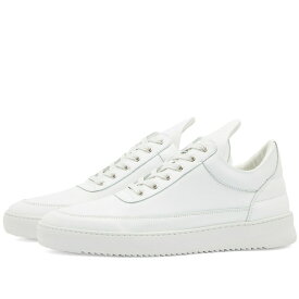 フィリングピース メンズ スニーカー シューズ Filling Pieces Low Top Ripple Nappa Sneaker White